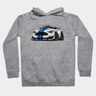 Modern American Muscle Car Cartoon Hoodie